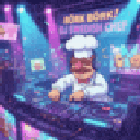 DJSwedishChef animated emote from Glitching Neon Code Tier 7