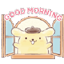 puringoodmorning animated emote from girls.exe (18+)