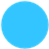 A solid blue circle on a transparent background.