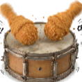 ChickenDrummingSticks custom emote - Glitching Neon Code Tier 7