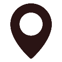 Map pin icon representing a location marker.