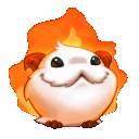 Porofire animated Discord emote from ⋆˚𝜗 night owls 𝜚˚⋆