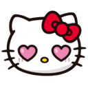 622305hellokittyhearteyes Discord sticker - Pastel Chains Collective