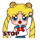 sailormoon Discord sticker from The mycelium