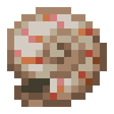 Nautilus shell rendered in a simple brown and pink pixel art style.