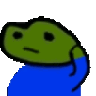 bn_pepe_confused animated GIF emoji | Lovers Cafe™ | Indian Discord Server • Nitro • Voice Chat • Active • India • Hangout • Gaming • SFW