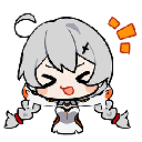 kiana_attention animated Discord emote from 𝒹𝑜𝓁𝓁𝓈𝒾𝓏𝑒𝒹 𝒽𝑒𝓃𝓃𝓎