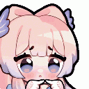 Kokomi from Genshin Impact looking shy and bashful with her hands together.