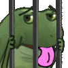 AnimatedFrogJailed animated GIF emoji from 💫 Solnyra GAMERS