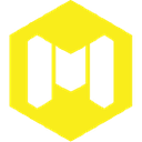Marvel Rivals logo in a yellow hexagon shape with a black M symbol.