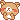 A row of four identical brown pixel bears with pink cheeks swaying side to side.