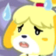IsabelleWorry Discord Emoji from Nep jr's server