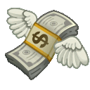 moneywings animated GIF emoji - NXLegion Astral Realm (Official)
