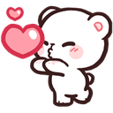 milk_blowkiss Discord Emoji - 𐔌  ℘etalb𖹭und ꒱