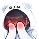 shy custom emote | The Cozy Corner 🌸