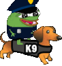 pepepolicedog animated GIF emoji - ChekoVerse