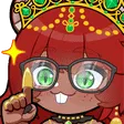 Character with red hair and glasses holding up a finger in a smug, know-it-all expression.