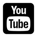 YouTube logo featuring a white play triangle inside a red rounded rectangle.