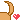 A pixelated brown dog tail wagging back and forth surrounded by small pink and red hearts.