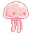 DE_pinkjellyfish animated Discord emote | Trophy's Paradise