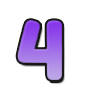 Number four in a bold, purple gradient font.