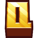 A stylized, 3D golden letter Q with a polished metallic finish.