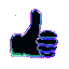 NeonLikes animated GIF emoji from The Group Chat