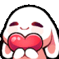 bunnyLove animated GIF emoji from Lucid Love ☾  Relationship ⭑ Social ⭑ Gaming ☽