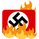 FlagBurnNazi Discord sticker from Ratshu Official Server