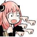 SXFAnyaOraOraOra animated emote from Dead Sheeps