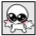 Small white creature with giant black eyes and pink blushing cheeks looking up pleadingly.