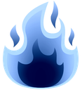 V_FlameBlue Discord Emoji from Vulcan