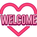 Welcome_PinkHeart Discord sticker - 𝑪𝒓𝒚𝒔𝒕𝒂𝒍 𝑴𝒊𝒏𝒆 18+