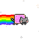nyan_cat_rainbow animated Discord emote from The Rainbro's