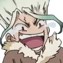 Senku_laugh Discord sticker | Secret Cult of Bakchods🥷