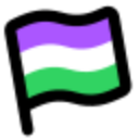 genderqueer Discord Emoji - creator's paradise