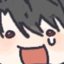 A cartoon face with a wide, joyful grin and a single tear falling from one eye.