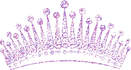 Tiara rendered in purple pixel art style.