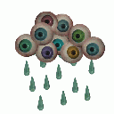 eyeballs_rain animated GIF emoji from 𓉸ྀི 　phᥲntᥲ𝓈m ㆍㆍ 🗡