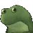 frog_yes animated GIF emoji from ATGs (All The Gamers)