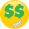 smiley_money Discord sticker from 💛 MovieStarPlanet 💛 Shop💛