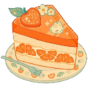OrangeCake custom emote - Ink & Espresso