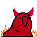 DevilParrot animated emote from Advertise Your Servers📺