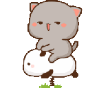214_gomaride animated emote - Rabbit Hole