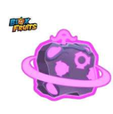 Gravity Fruit from Blox Fruits glowing with a bright pink ring around its purple surface.
