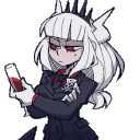 Luciferplayingwithherdrink animated GIF emoji - NXLegion Astral Realm (Official)