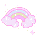 pink_rainbow animated emote from emoji fraise🌈