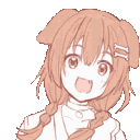 KoroneHappy animated GIF emoji - ᶜᵒᵐᵈᵉᵛ ComDev's studios server