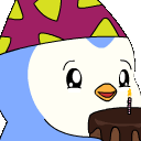 PenguBirthday animated emote from Eagle Community