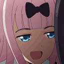 AMchikaeyebrows animated GIF emoji from The Advanced Nurturing High School